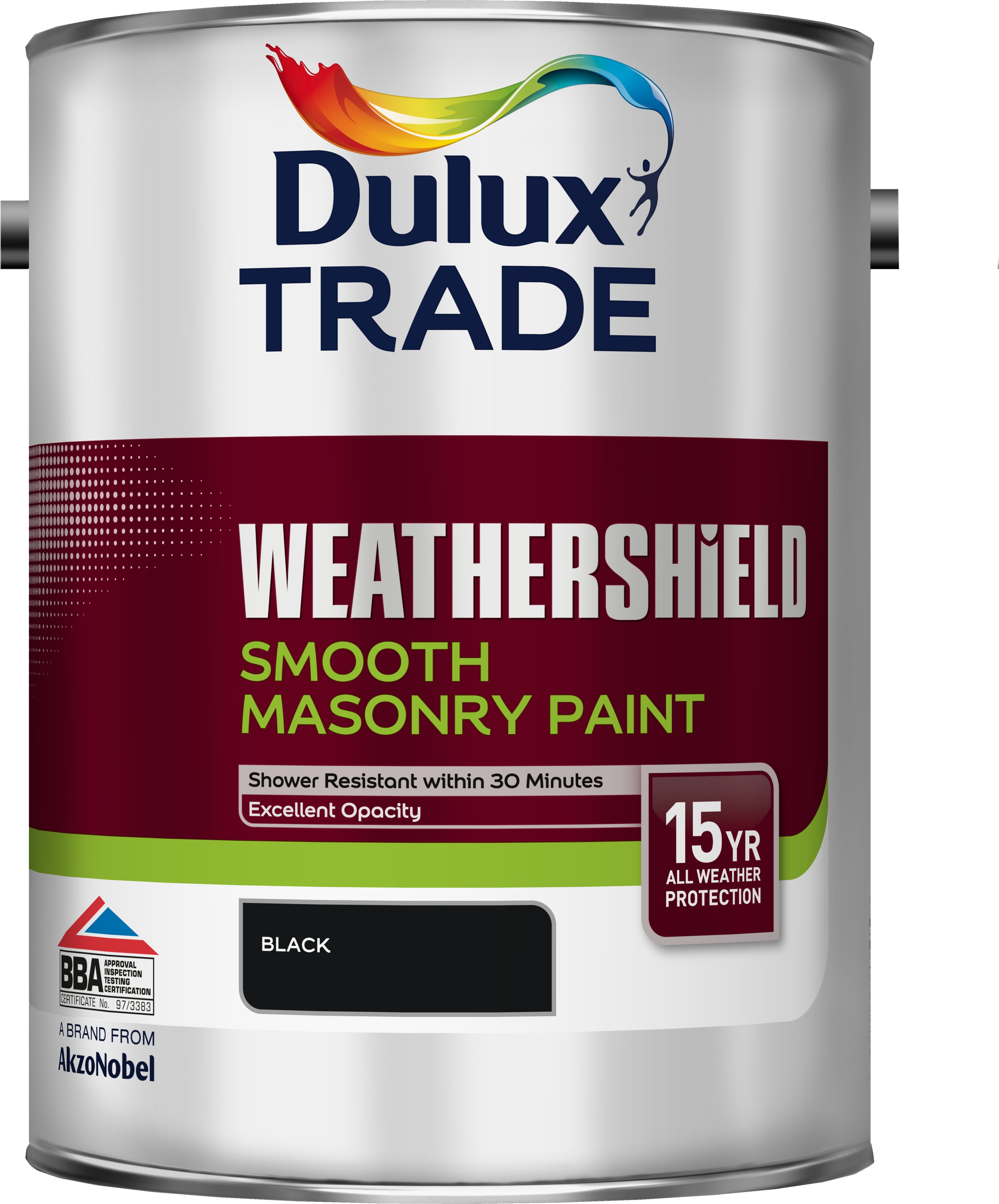Dulux Trade Weathershield Smooth Masonry Ready Mixed- Black