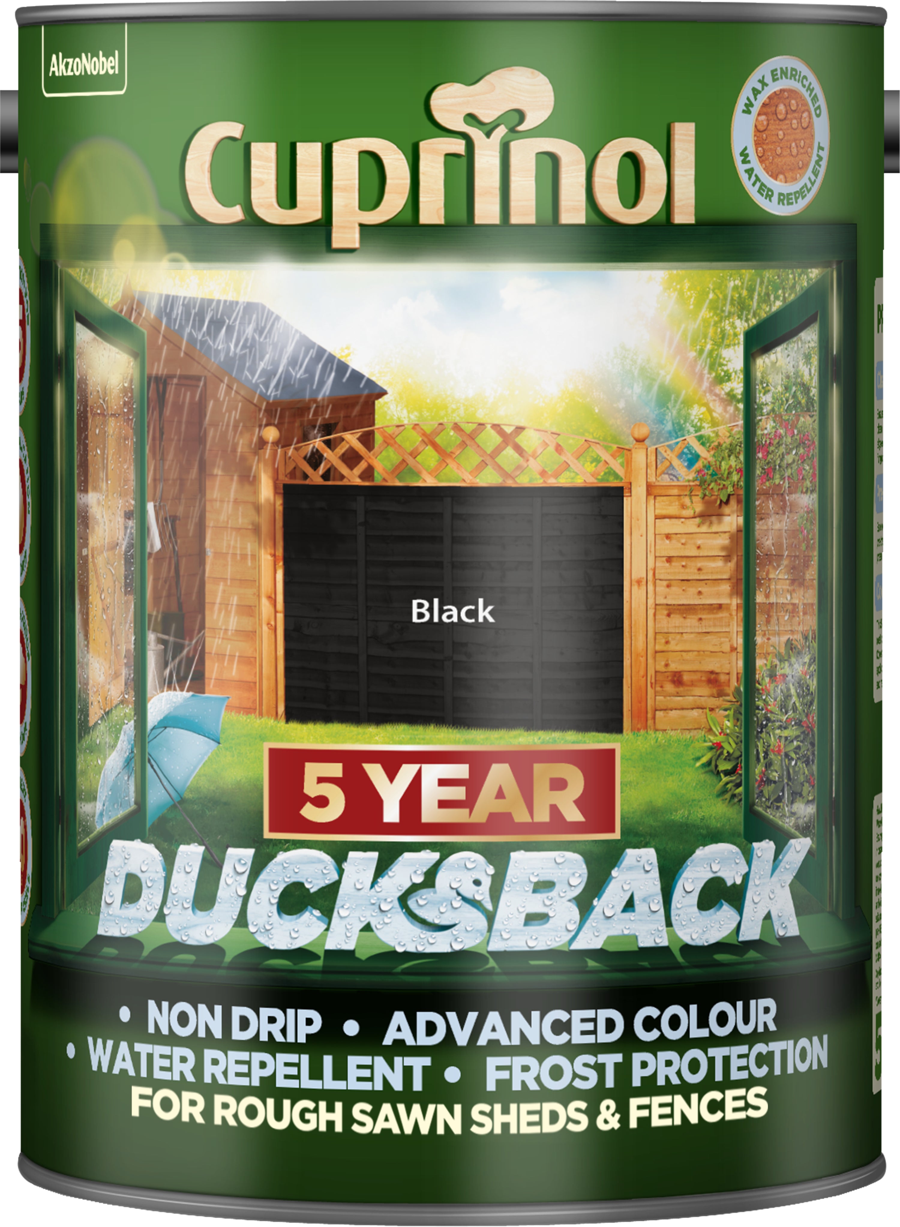 Cuprinol 5 Year Ducksback Black