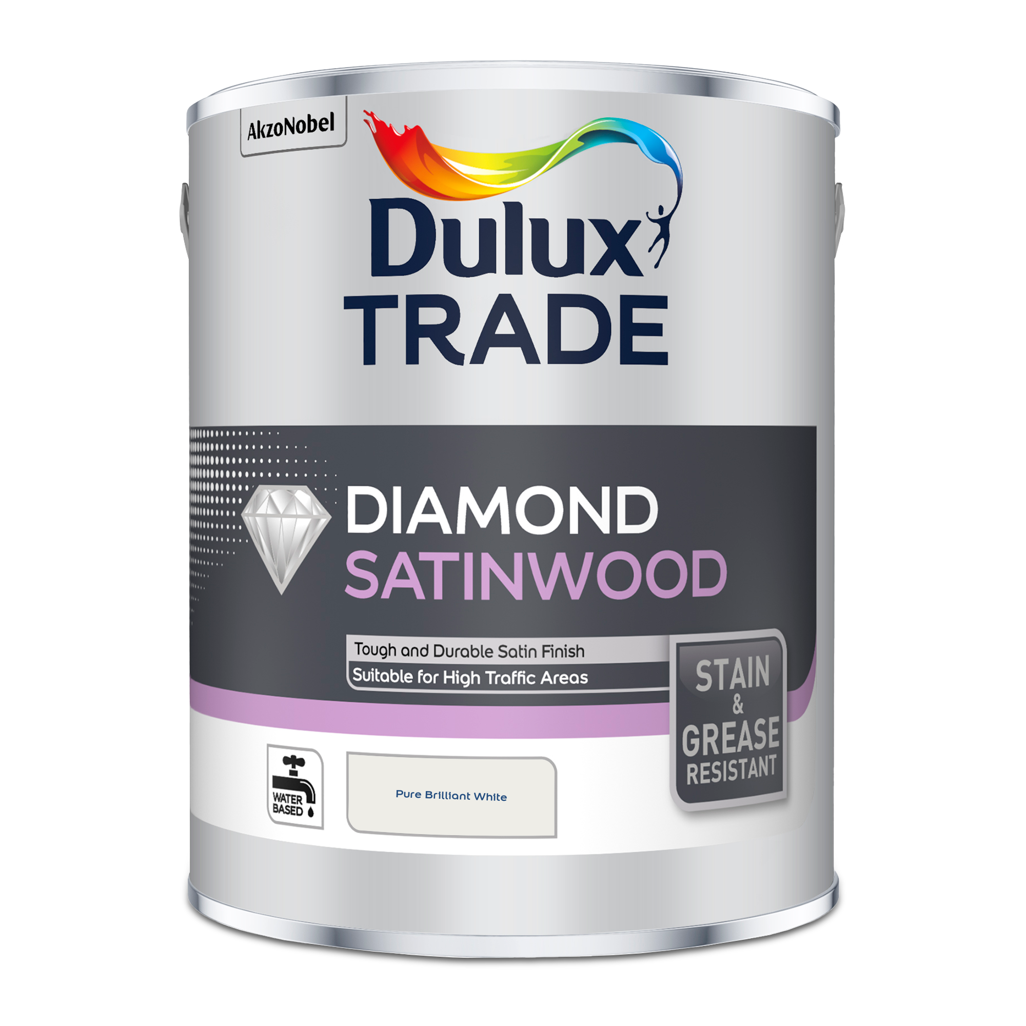 Dulux Trade Diamond Satinwood - Pure Brilliant White