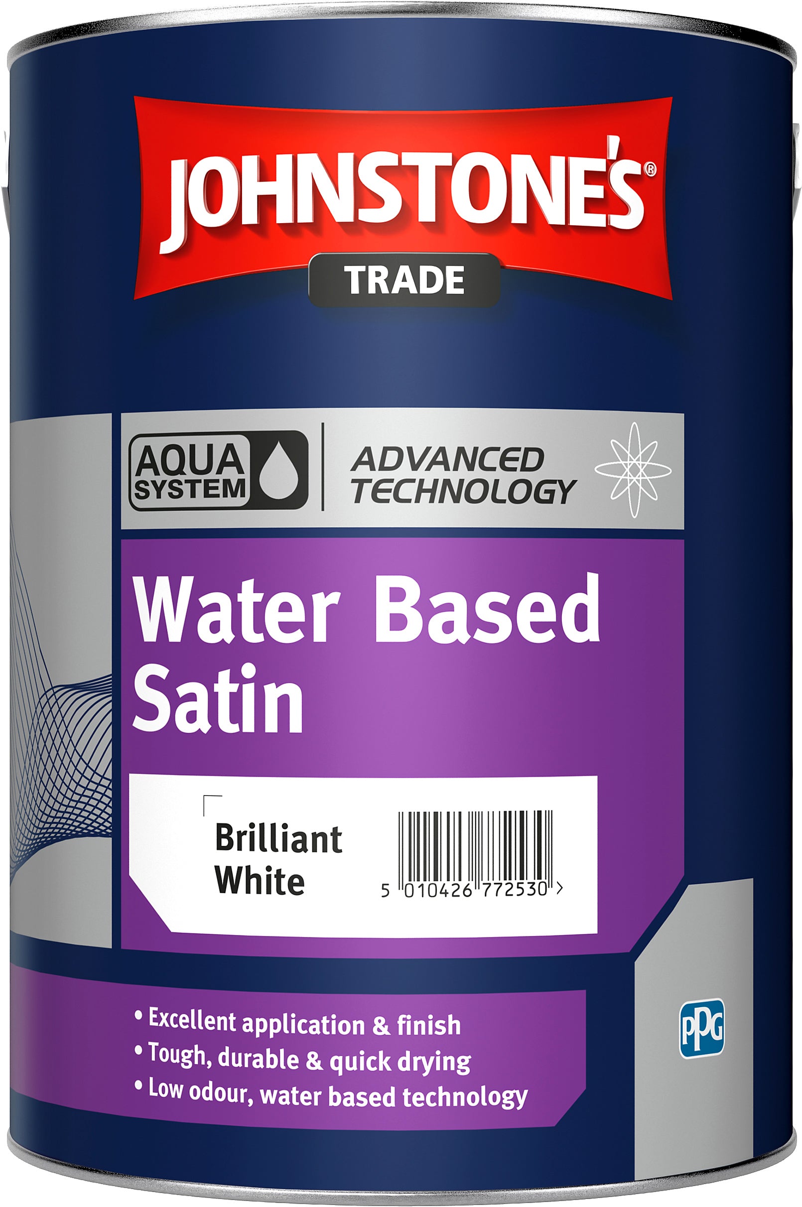 Johnstones Aqua Water Based Satin - Brilliant White